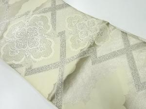 アンティーク　花に雲模様織出し袋帯（材料）